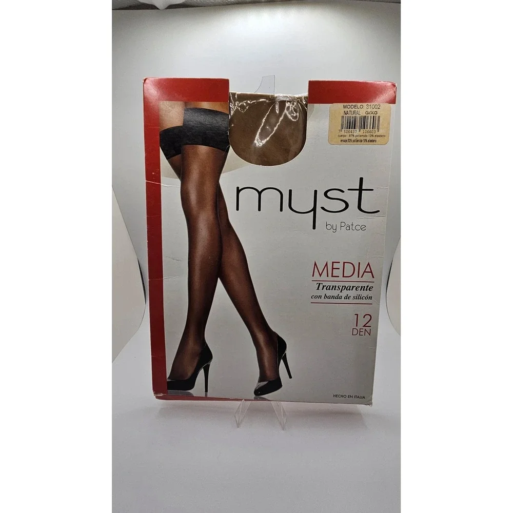 Myst By Patce Thigh High L/XL Sheer Pantyhose